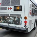 Easter Marketing Campaign: Found at Church bus ad