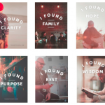 Easter Marketing Campaign: Found at Church designs